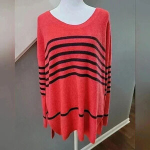 Gap Wool Blend Long Sleeve Waffle Knit Sweater Size Large Oversized Nautical